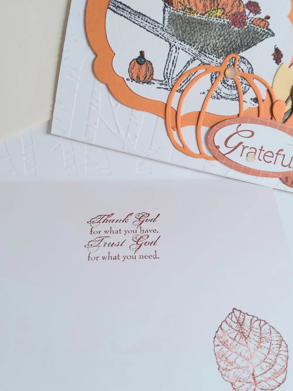 Handmade Grateful Fall Cards Set Of 3